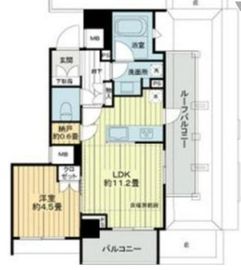 ブランズ新宿富久町 5階 間取り図