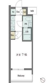 カスタリア大井町 204 間取り図