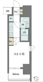 カスタリア大井町 403 間取り図