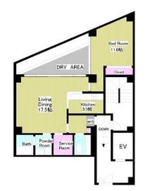 レジデンス広尾 001 間取り図