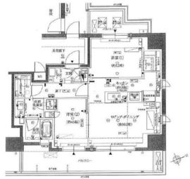 ジオ四谷三栄町 10階 間取り図