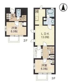 アーバンフラッツ目黒本町 201 間取り図