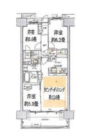 シティハウス東京森下 11階 間取り図