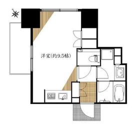 シティハウス中目黒ステーションコート 3階 間取り図