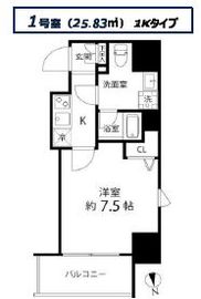 プレール・ドゥーク浅草橋 1001 間取り図