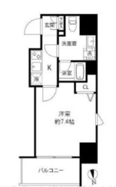 プレール・ドゥーク浅草橋 1401 間取り図