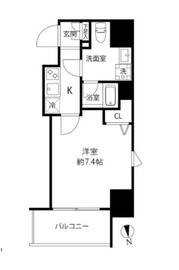 プレール・ドゥーク浅草橋 301 間取り図