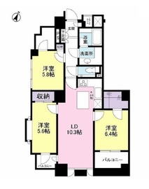 アトラス四谷レジデンス 2階 間取り図