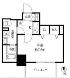 プレール・ドゥーク浅草橋 1202 間取り図