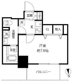 プレール・ドゥーク浅草橋 1302 間取り図