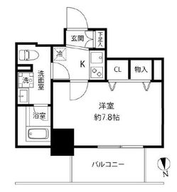 プレール・ドゥーク浅草橋 202 間取り図