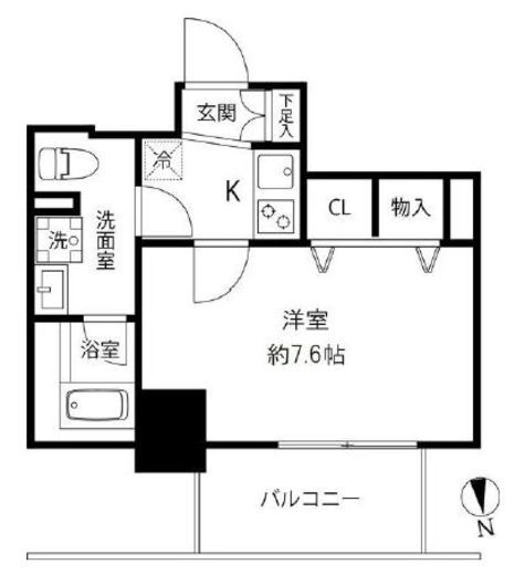 プレール・ドゥーク浅草橋 402 間取り図