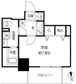 プレール・ドゥーク浅草橋 602 間取り図