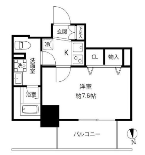 プレール・ドゥーク浅草橋 802 間取り図