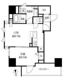 プレール・ドゥーク浅草橋 1203 間取り図