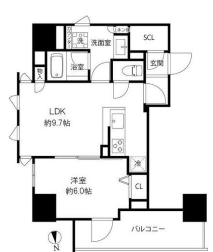 プレール・ドゥーク浅草橋 4階 間取り図