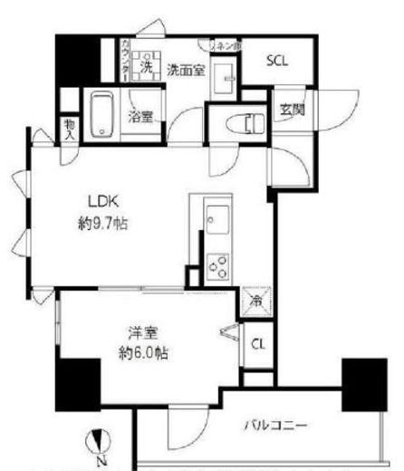 プレール・ドゥーク浅草橋 703 間取り図