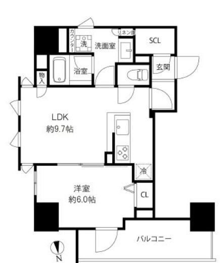 プレール・ドゥーク浅草橋 803 間取り図