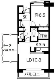 アクティ目黒駅前 2号棟 707 間取り図