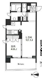 KDXレジデンス南麻布 202 間取り図