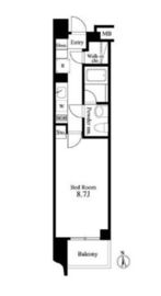 プライマル新宿若松町 204 間取り図