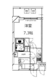 S-RESIDENCE月島 (エスレジデンス月島) 1002 間取り図