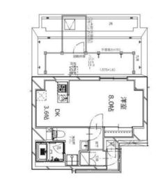 S-RESIDENCE月島 (エスレジデンス月島) 406 間取り図