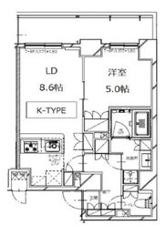 S-RESIDENCE月島 (エスレジデンス月島) 601 間取り図