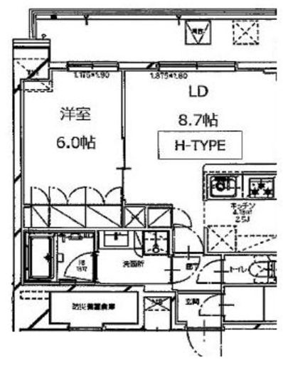 S-RESIDENCE月島 (エスレジデンス月島) 603 間取り図