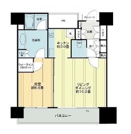 カテリーナ三田タワースイート ウエストアーク 18階 間取り図