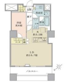 ザ・パークハウス西新宿タワー60 3階 間取り図