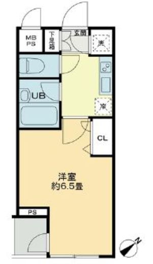 クロスレジデンス蒲田 409 間取り図