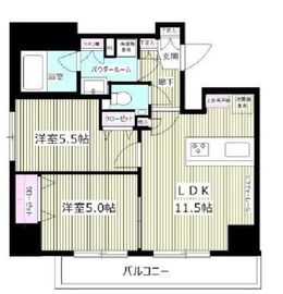 メインステージ新橋 11階 間取り図