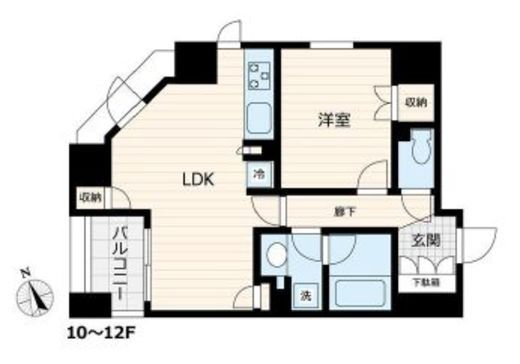 ボルト銀座レジデンス2 1202 間取り図