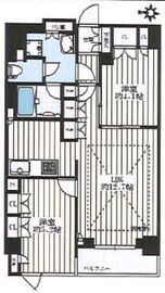 イニシアイオ新宿夏目坂 6階 間取り図