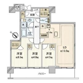 ブリリアザ・タワー東京八重洲アベニュー 7階 間取り図