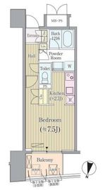 リンデンコート市ヶ谷 202 間取り図