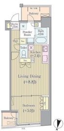 リンデンコート市ヶ谷 201 間取り図