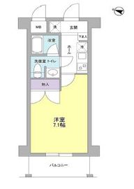 ヴァンフォーレ目黒 403 間取り図