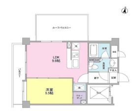 ボヌール都立大学壱番館 501 間取り図