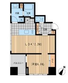 ウィルテラス勝どき 1001 間取り図