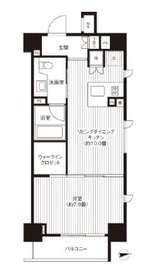 MFPRコート麻布十番 301 間取り図