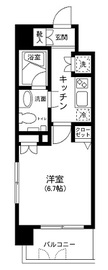 プライムアーバン田町 504 間取り図