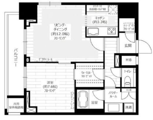 グランドコンシェルジュ六本木 19階 間取り図