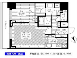 グランドコンシェルジュ六本木 19階 間取り図