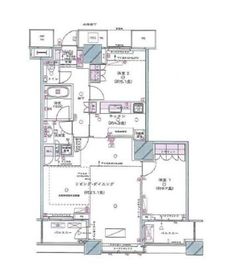 ザ・東京タワーズ シータワー 25階 間取り図