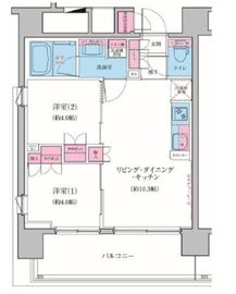 レジディア品川シーサイド 905 間取り図