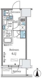 パークキューブ大井町レジデンス 603 間取り図