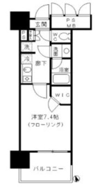 フォンテーヌ芝浦 1406 間取り図