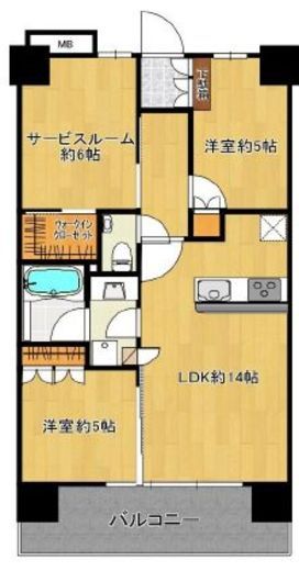 浅草タワー 29階 間取り図